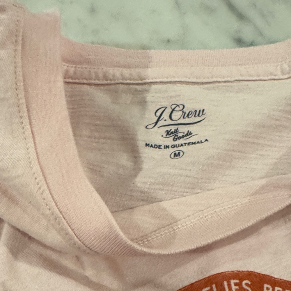 NWT J. CREW VINTAGE COTTON COSMOS DAYDREAM FLOWER TEE, M - Picture 6 of 10